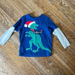 John Lewis Christmas Dinosaur long sleeve shirt